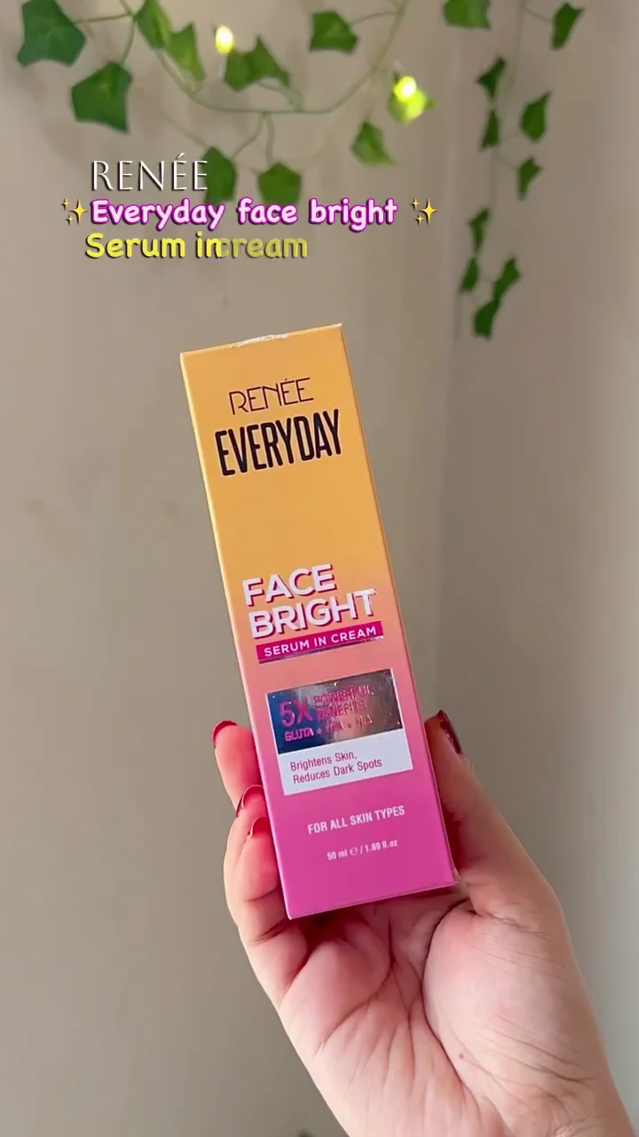RENÉE Everyday Face Bright Serum-in-Cream – Glow Booster for Radiant, Spotless & Hydrated Skin