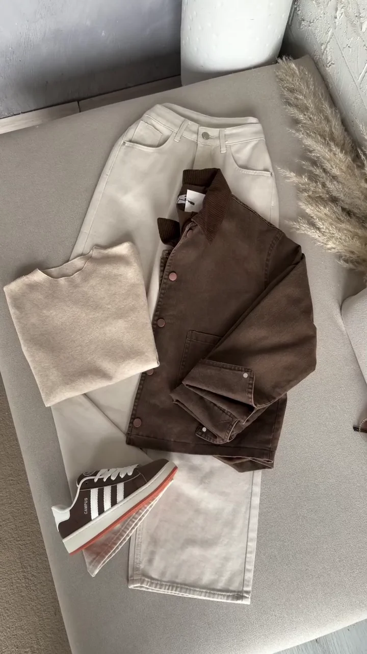 Mocha Muse Cropped Utility Jacket
