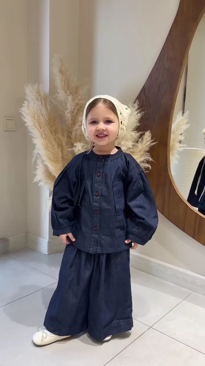Little Trendsetter Denim Co-ord Set – Cute, Comfy & Stylish Kids Outfit