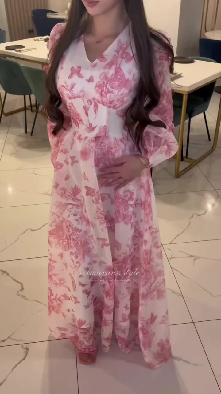 “Rosé Garden Maxi Dress | Feminine Flow Luxe”